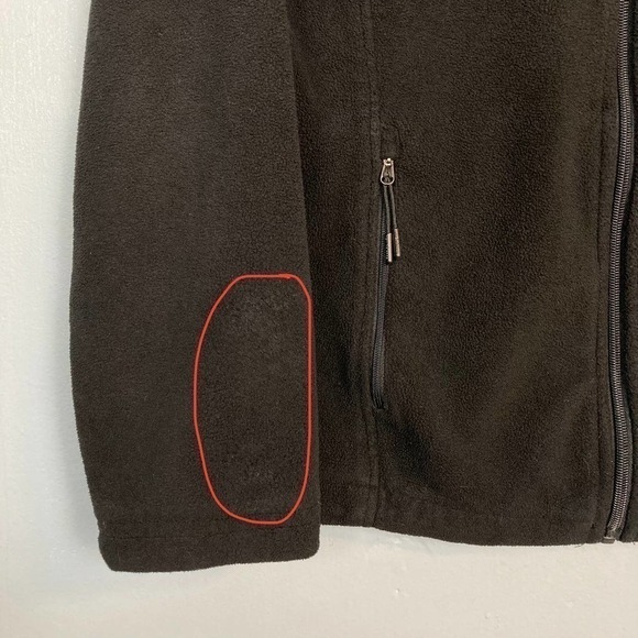 𝅺new Balance Women's Full Zip Fleece Jacket Quilted Yoke Rose Gold Logo Size M - Picture 10 of 12